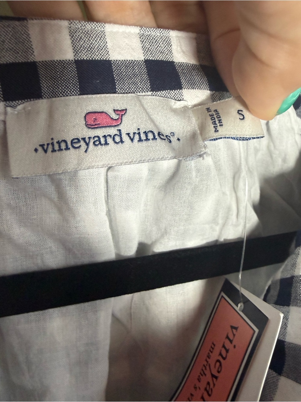 Vineyard Vines Gingham ruffle dress • NWT • Women’s small - Picture 2 of 8